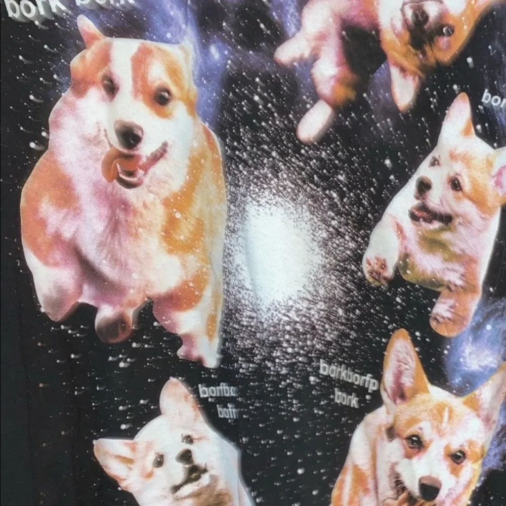 Sz L vintage graphic tee dog meme - Picture 2 of 4